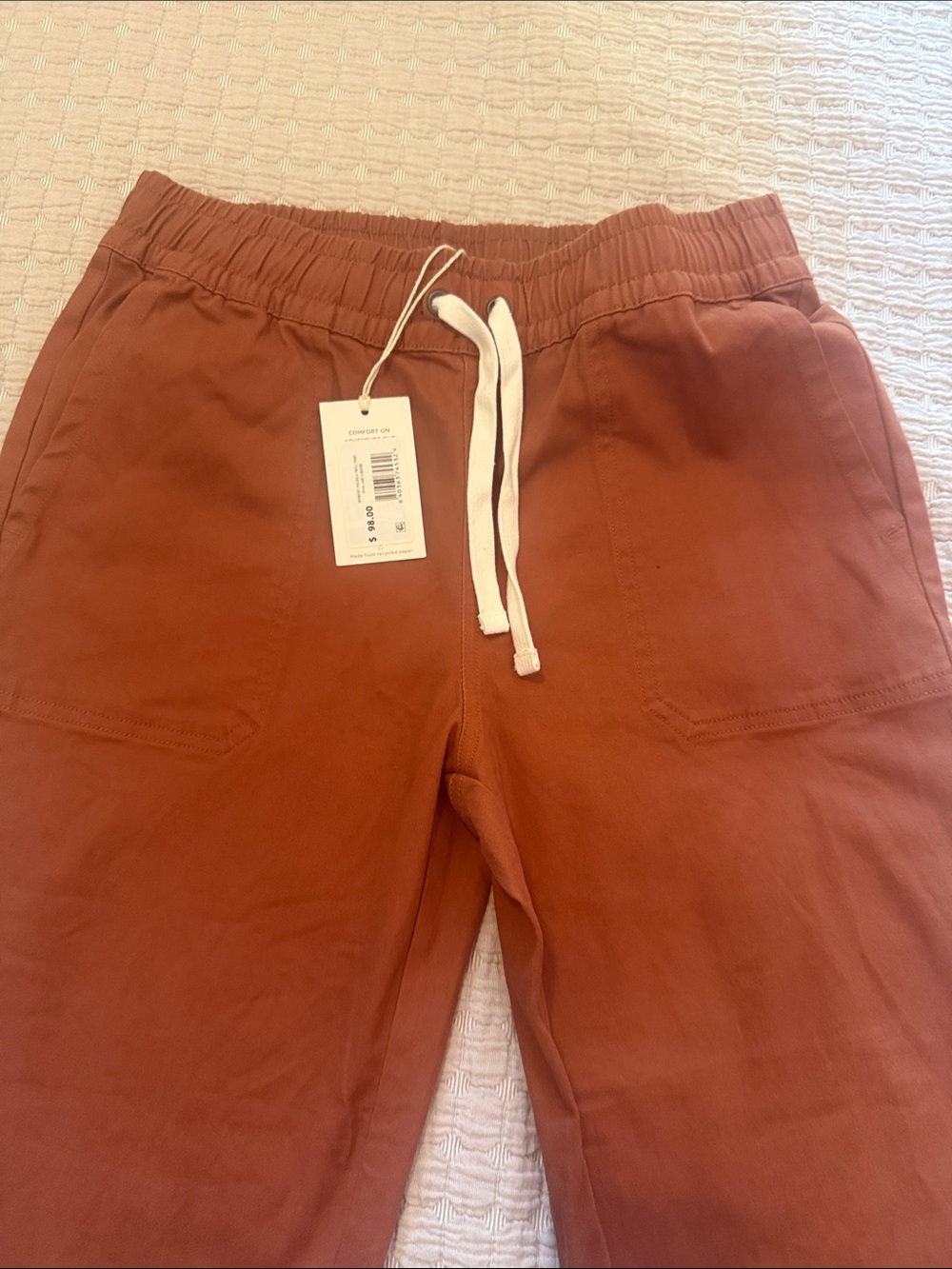 Fly free Pacifica twill pants with drawstring NWT